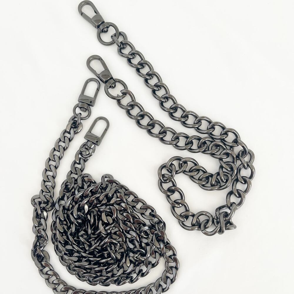 FREE SHIPPING!!! BUNDLE 8 Purse Chain Straps Assorted Sizes Gold Silver - Picture 5 of 8